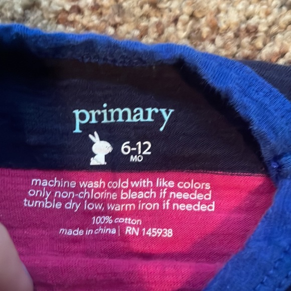 Primary Striped PJs - Picture 2 of 2